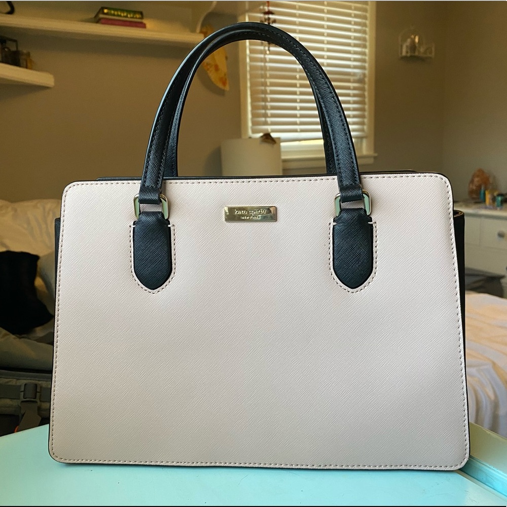 Kate Spade Laurel Way Reese purse (pink and black)